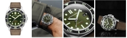 Spinnaker Men's Hull Automatic Dark Brown Genuine Leather Strap Watch, 42mm